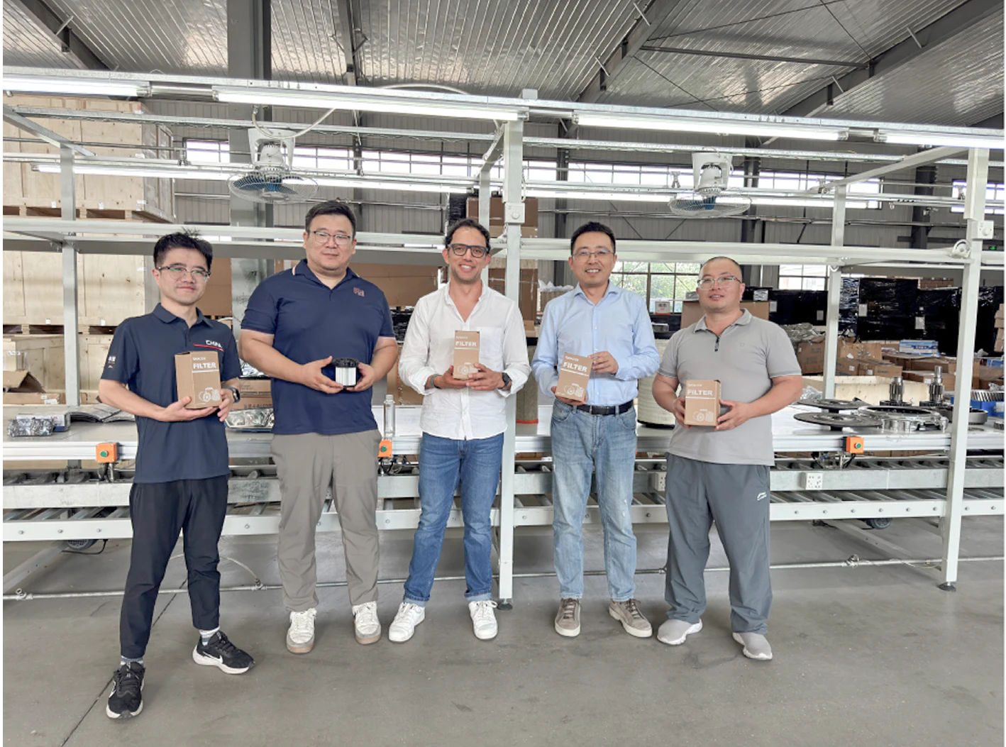 Clients visiting our factory